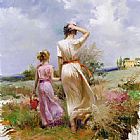 Pino Famous Paintings - Tuscan Stroll